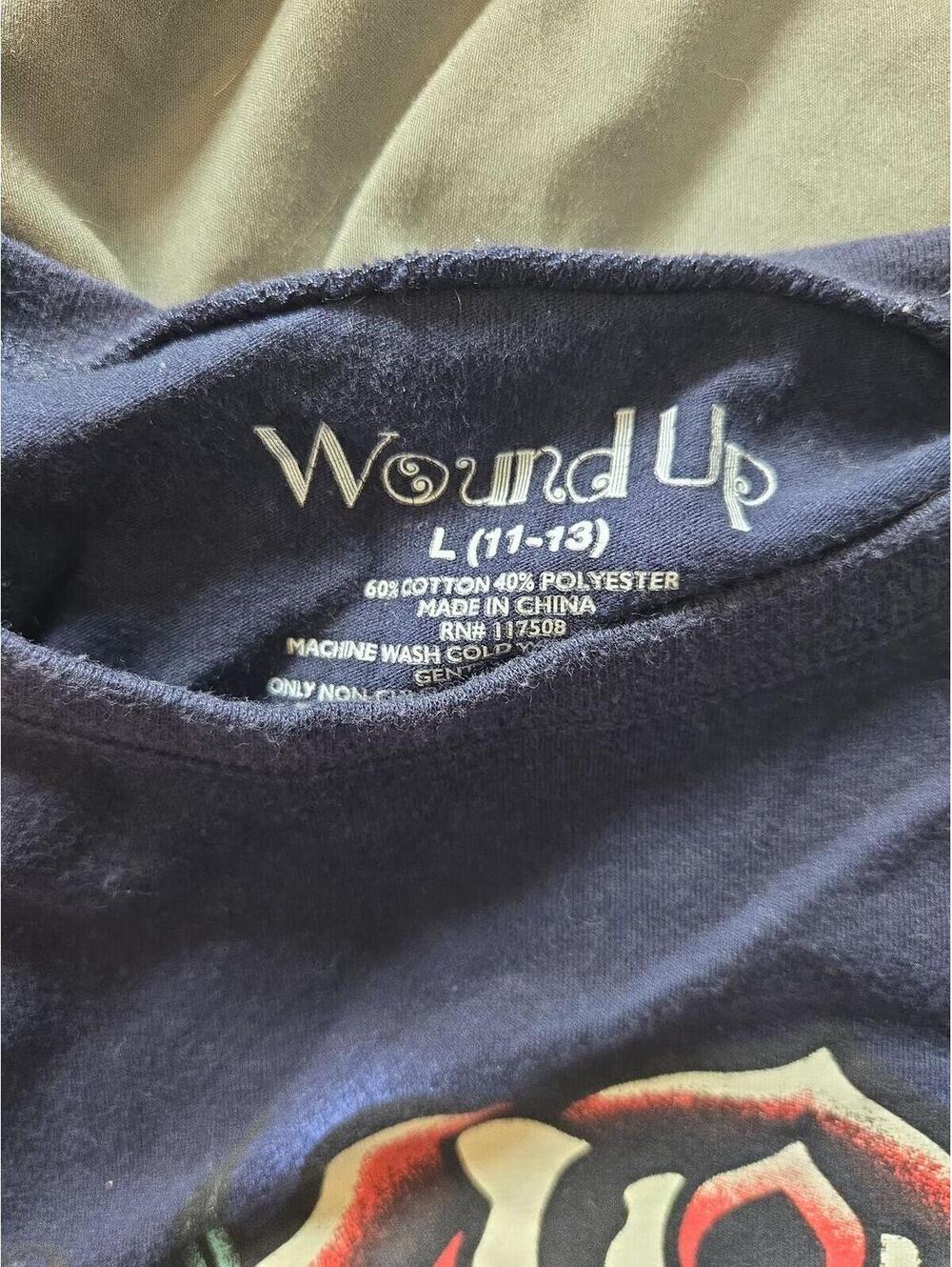 Wound Up Tattoo Style Graphic T-Shirt Save The Drama For Your Mama Large - Picture 2 of 5